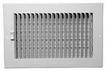 16 X 6 1W 1WAY Sidewall / Ceiling Reg White