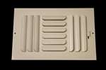 8 X 8 3CW 3 Way Curved Sidewall / Ceiling Reg White