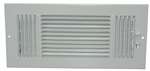 10 X 6 3 Way 3WAY Sidewall / Ceiling Reg White
