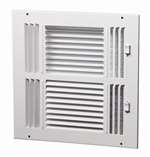 8 X 8 4 Way 4 Way Sidewall / Ceiling Reg White