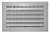 10 X 8 Aluminum Curved Sidewall / Ceiling Reg White