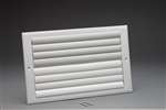 12 X 6 Aluminum 2WAY Curved Sidewall / Ceiling Reg White