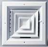 12 X 12 Aluminum 4 Way Ceiling Diffuser White