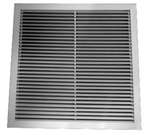 24 X 24 Aluminum T Bar Horizontal Blade Return Grill