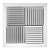 12 X 12 Aluminum Model Core Ceiling Diffuser White