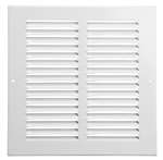 10 X 10 Aluminum Return Air Grill 1/2 Fin White