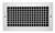 6 X 6 Aluminum Vertical Horizontal Reg with OBD White