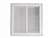 18 X 8 FG Return Filter Grill 1/2 Fin White