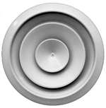 12 Rdn Fixed Ceiling Diffuser White