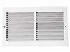 12 X 6 Roll Groove Return Air Grill 1/2 Fin White