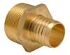 Lead Law Compliant 1/2 Barbed X 1/2 MPT Brass Adapter