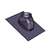 PLYMR Rubber Roof Flashing 6/12 Threaded Only 12/12