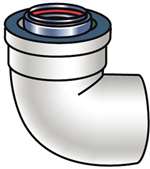 90 Degree Vent Pipe Elbow