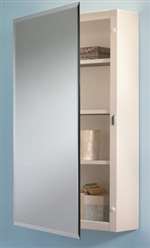 26 Surface Mount Beveled Mirror Medicine Cabinet White