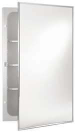 16 X 20 Glass Mirror Door MLD REC Cabinet