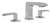 Lead Law Compliant X Lavatory Faucet *CASWEL 1.5 GPM