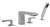 X 4 Hole DECK TUB FILL *CASWEL 15 GPM