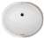 X 18 X 15 Vitreous China Undercounter Lavatory White