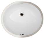 X 18 X 15 Vitreous China Undercounter Lavatory White
