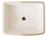 X 19 X 15 Vitreous China Undercounter Lavatory Biscuit