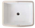 X 19 X 15 Vitreous China Undercounter Lavatory White