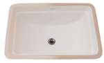 X 18 X 12 Vitreous China Undercounter Lavatory Biscuit