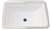 X 18 X 12 Vitreous China Undercounter Lavatory White