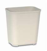 28QT RECT Waste Basket Fire Resistant Beige