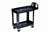 Heavy Dyty Utl CART 2 Shelf BLAC