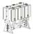 Lead Law Compliant 3 Unit INT FS Rack NG BCK/BCK