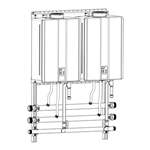 Lead Law Compliant 2 Unit INT Wall Mount Rack LP