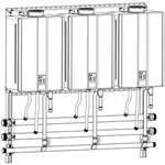 Lead Law Compliant 3 Unit INT Wall Mount Rack LP