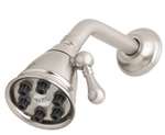Ccy 2 GPM Showerhead 6 JET W Adjustable Polished Nickel