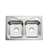 33 X 22 Four Hole Double Bowl 7.0 Stainless Steel Sink Single Pack