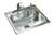25 X 22 Three Hole 1 Bowl 6.5 Stainless Steel Sink Single Pack