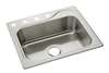 25 X 22 Four Hole 1 Bowl 6.5 Stainless Steel Sink Single Pack