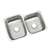 29X21 Double Bowl Undercounter Kitchen Sink *mcalli Stainless Steel