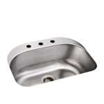 26.4X20.4X9 D-bowl Sink
