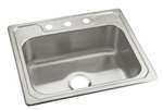 Stainless Steel Sink 25 X 22 Single 7 RR Satin