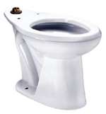 Universal 1.6 Gallons Per Flush ADA Floor Mount Elongated Bowl Top Spud