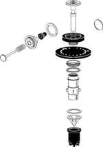 R1001A Reg 4.5 Closet Diaphragm Kit