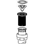 V500AA 1-1/4 X 9 Vacuum Breaker Polished Chrome