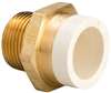 Lead Law Compliant Not Certified 3/4 MIP X 3/4 CPVC Socket Copper Adapter