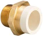 Lead Law Compliant Not Certified 3/4 MIP X 3/4 CPVC Socket Copper Adapter