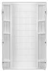 36 Shower Tile Back Wall Ensemble White