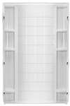 42 Ensemble Shower Tile Back Wall White