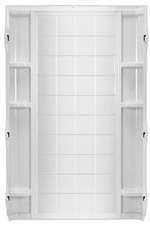 42 Ensemble Shower Tile Back Wall White