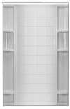 48 Shower Tile Back Wall Ensemble White