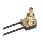 6 Brass FIN Push On/Off Switch