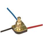 6 Brass FIN 3 Way Push Switch